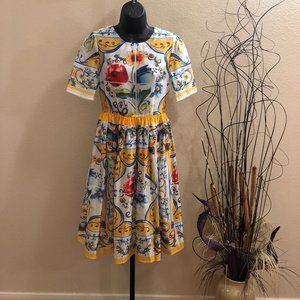 Miuximao Colorful A-Line Silhouette Dress.Preowned